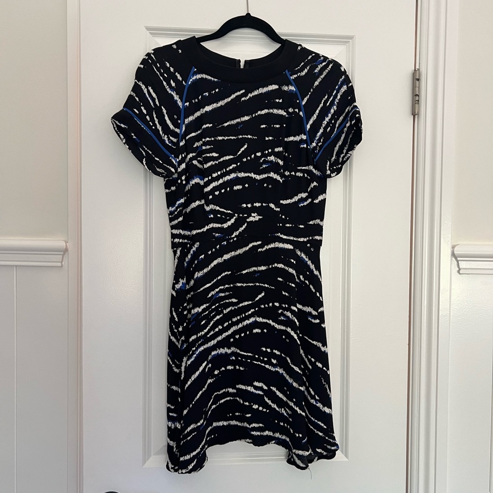 French Connection Blue&Black mini dress